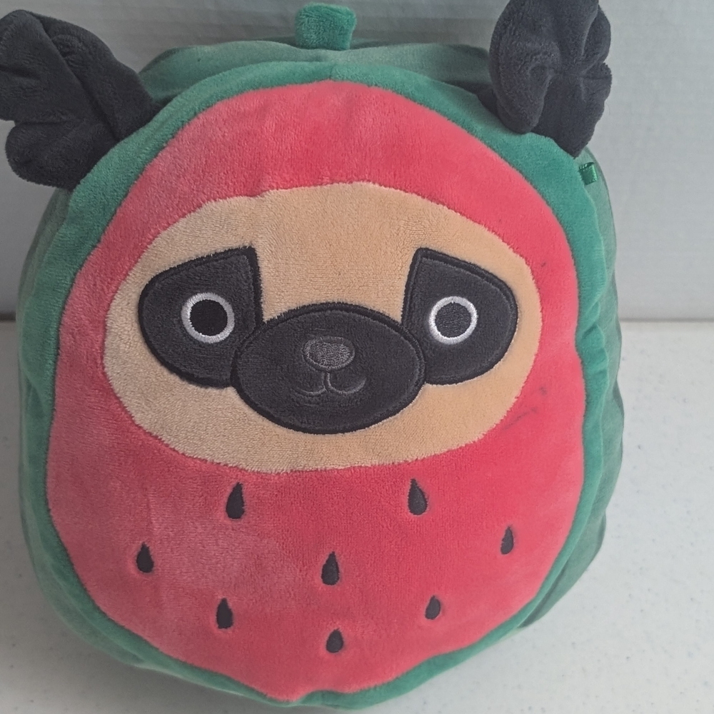 Squishmallows Watermelon Sloth Plush - Red and Green - Picture 4 of 8